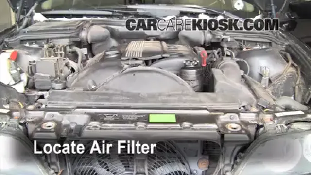 2002 BMW 530i 3.0L 6 Cyl. Filtre à air (moteur) Changement